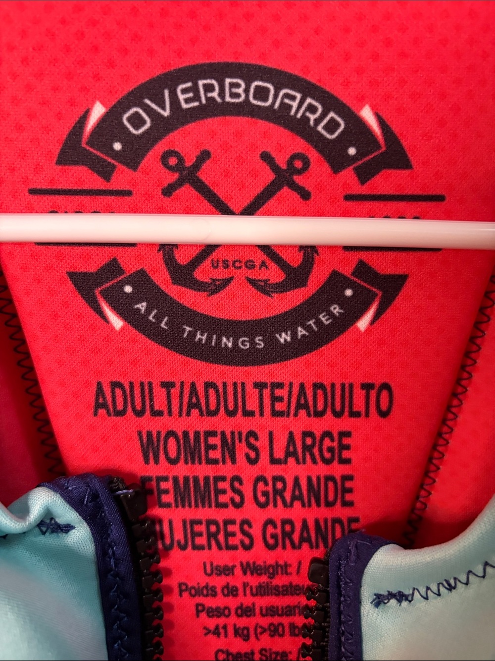 Body Glove - Women's Life Jacket Vest in Teal, Red & Navy - Large - Picture 6 of 11